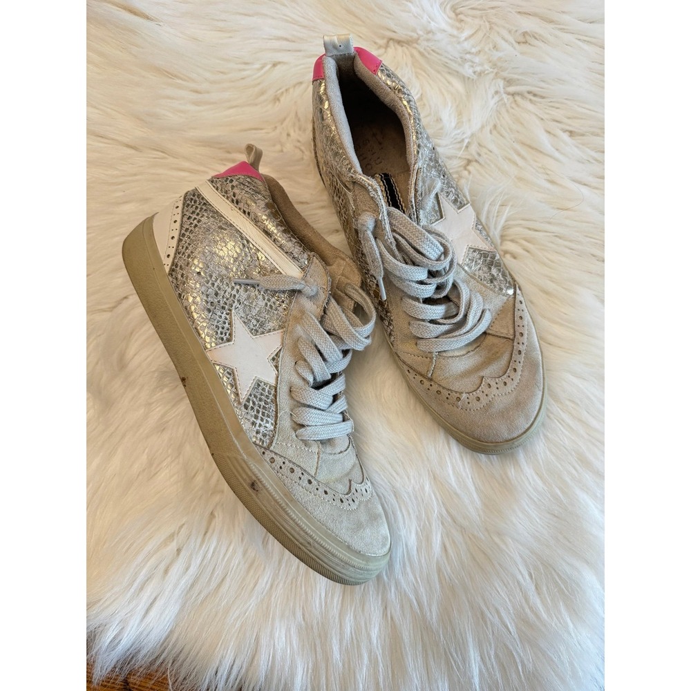 SHUshop Paulina size 9 pink accent star sneakers